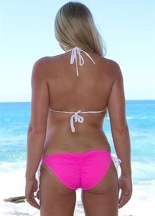 Неоновые плавки с оборкой на попе