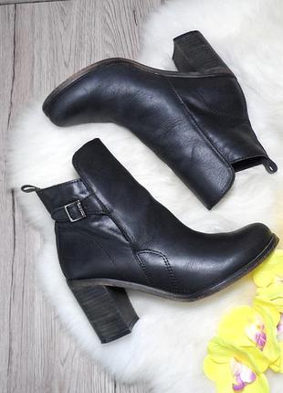 Кожаные полусапожки topshop, производство испания! 37 р.