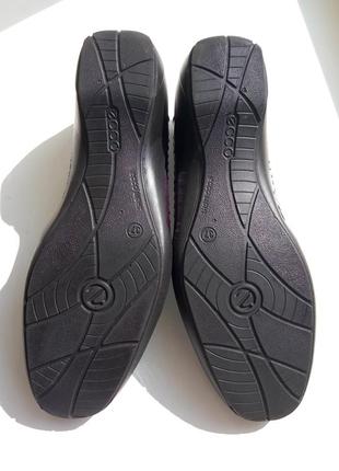 Зручні шкіряні черевики ecco (оригінал), розмір 37 (25 см)5 фото