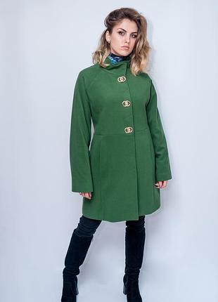 Пальто жіноче punky klan. зелений колір