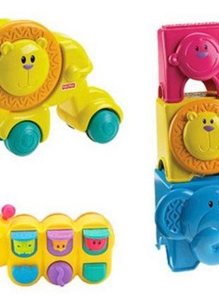 Пирамидка и сортер fisher price. подарочный набор.