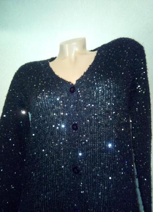 Мега крутая кофта с пайетками 46/48р 2