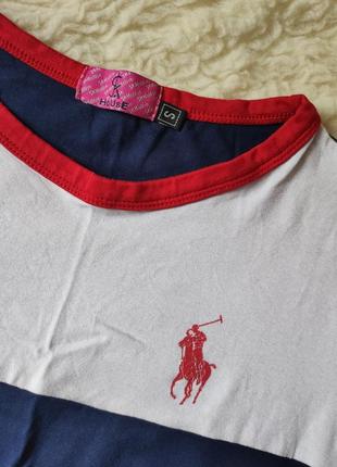 Платье-футболка, мини платье трикотажное в стиле polo ralph lauren6 фото