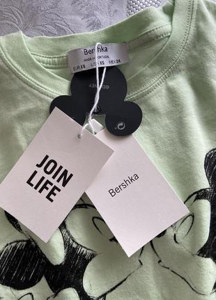 Укорочена футболка мікі мауса , bershka , нова колекція , хс🔥8 фото