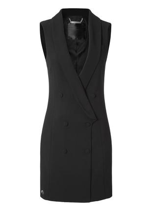 Платье-смокинг: тренд ,черное платье (р-р34).румыния2 фото