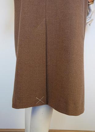 Peter hahn новая шерстяная юбка миди в складку uk 14 us 12 l-xl7 фото