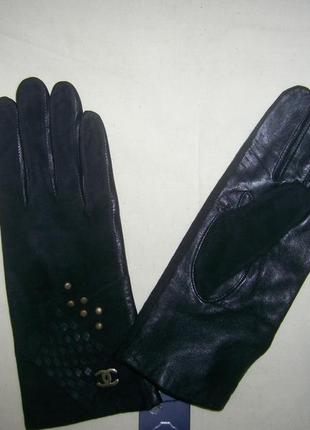 Перчатки р.8 замш, кожа, rodrigo италия
