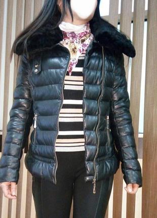 Демисезонная курточка, куртка, пуховик с мехом5 фото