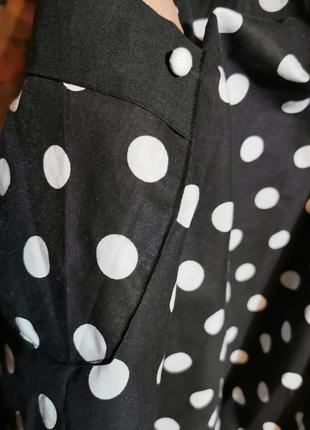Платье сарафан ретро миди расклешенное хлопок на шлейках пуговицах с карманами летний3 фото