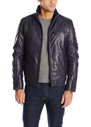 Продам новую кожаную куртку emanuel ungaro emanuel men's washed effect bomber1 фото