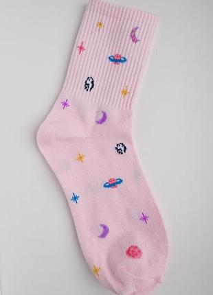 🌌космос 🪐жіночі шкарпетки/женские носки вселенная, высокого качества🔝1 фото
