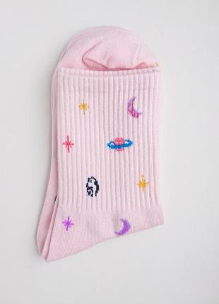 🌌космос 🪐жіночі шкарпетки/женские носки вселенная, высокого качества🔝3 фото