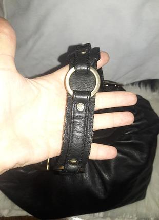 Сумка кожаная багет jaeger 3