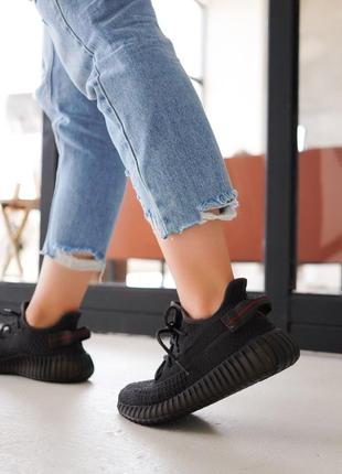 Yeezy boost black рефлективные шнурки4 фото