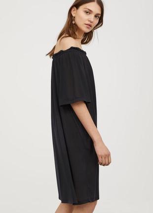 Чёрное летнее/пляжное платье h&m