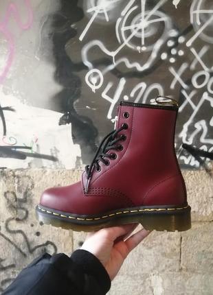 Кожаные ботинки берцы dr. martens 1460 smooth оригинал7 фото