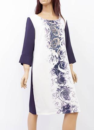 Сукня expose line. колір синій білим