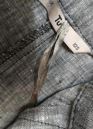 Шикарні лляні штани завужені до низу, з високою посадкою 100% льон tu 10-12р.7 фото