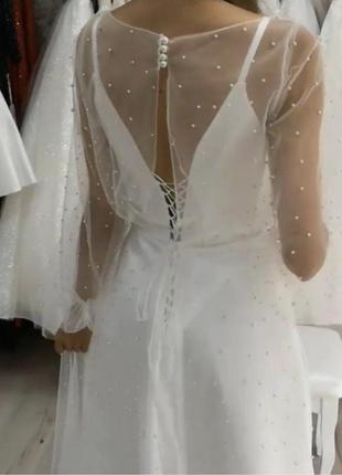Новое свадебное платье в стиле «бохо»5 фото