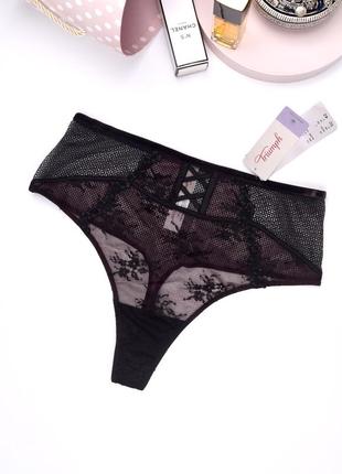 Високі трусики-стрінги triumph beauty-full lace-up midrise thong