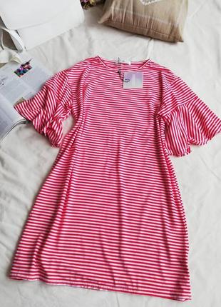 Укорочена сукня, туніка, в полоску missguided, можна як домашній одяг
