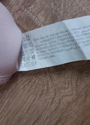 Легка сорочка блуза pull&bear віскоза нюдового рожевого кольору розмір 387 фото