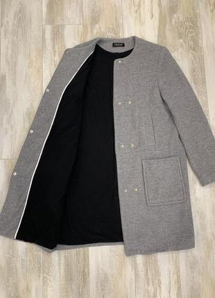 Шерстяное пальто бренда twin-set, италия, шерсть, кашемир,  оригинал,2 фото