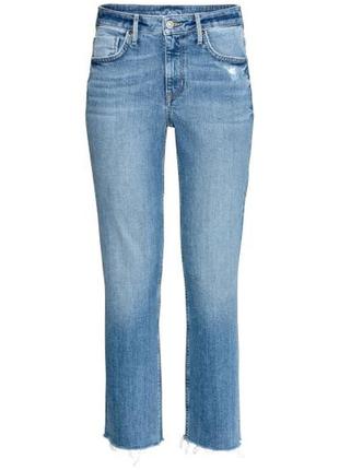 Джинсы укороченные прямого кроя  denim