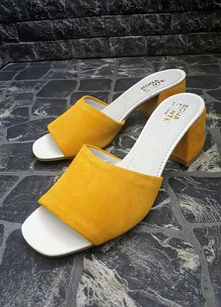 Женские замшевые босоножки, разные цвета
