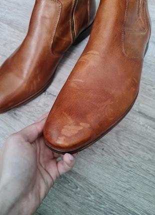San marina черевики чоловічі шкіра челсі туфлі шкіра високі5 фото