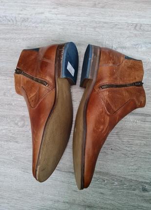 San marina черевики чоловічі шкіра челсі туфлі шкіра високі6 фото