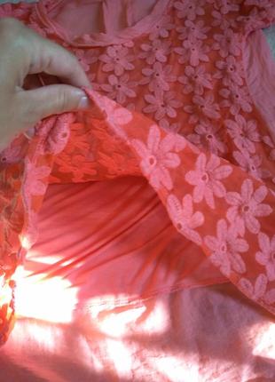 Итальянская шелковая ажурная блузка8 фото