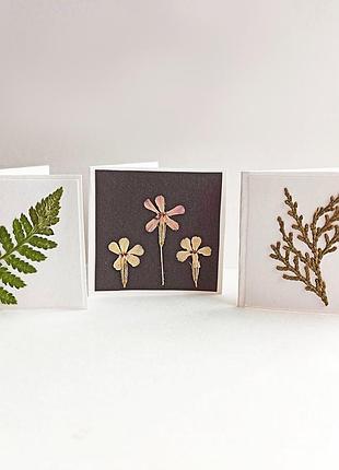 Листівки гербарій ручної роботи
