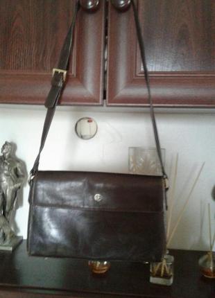 Сумка жіноча шкіра claudio ferrici оригінал вінтаж нюанс