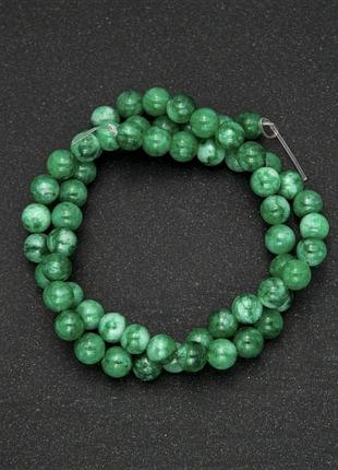 Бусины на леске хризопраз