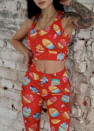 Яскравий костюм для спорт залу ,фітнес костюм,модні і топ до довгого рукава,фітнес костюм