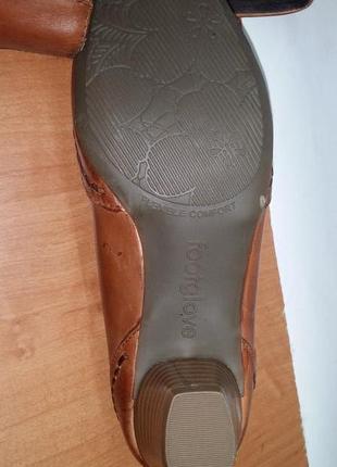 Нові комфортні повсякденні жіночі туфлі footglove - середній каблук натуральна шкіра2 фото