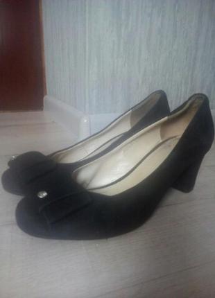 Туфли замш 24 см стелька