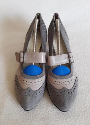 Стильные замшевые туфли фирмы eksbut (польша) р. 38 стелька 24,5 см1 фото