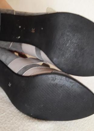 Стильные замшевые туфли фирмы eksbut (польша) р. 38 стелька 24,5 см4 фото