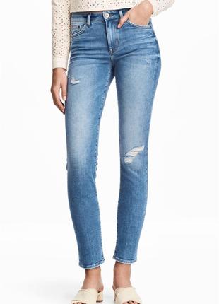 Джинси slim h&m 32 блакитні 4820845rp1