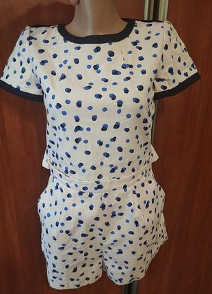 Стильный ромпер,комбинезон шортами moschino cheap & chip