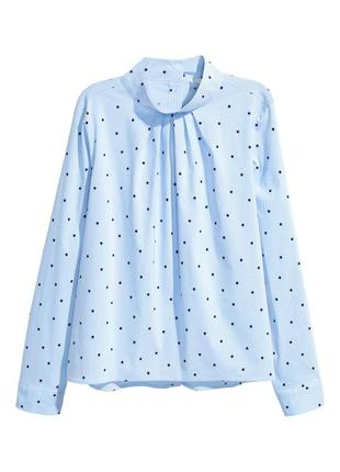 Блуза h&m 34 бело-голубая в полоску 4888785rp212 фото
