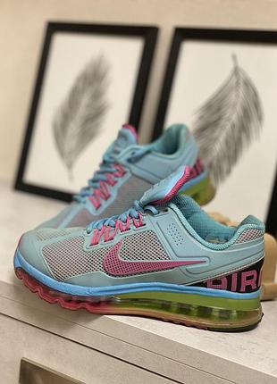Эффектные голубые кроссовки nike air max