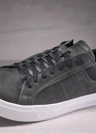 Кросівки-кеди чоловічі шкіряні tommy hilfiger grey sneaker8 фото