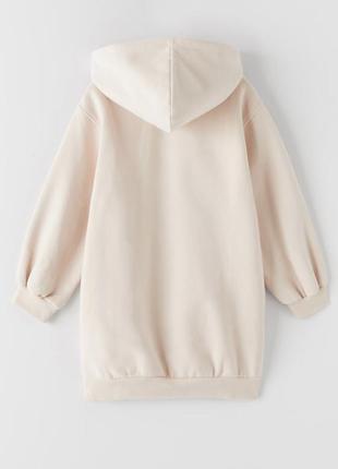 Дитяча толстовка сукня на дівчинку zara/ дитяча спортивна сукня зара для дівчинки/детская толстовка/платье 5