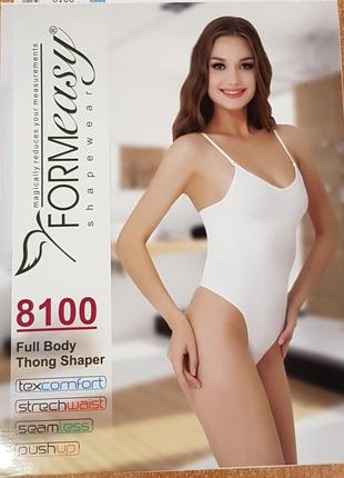 Утяжка боди с стрингами на тонких бретелях