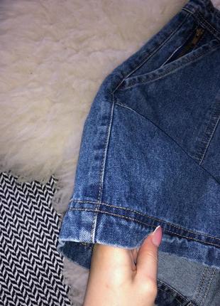 Джинсовый плотный сарафан комбинезон платье лямки джинс10 фото