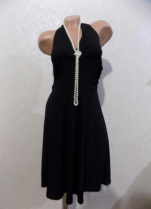 Платье красивое черное фирменное h&m размер 44-46