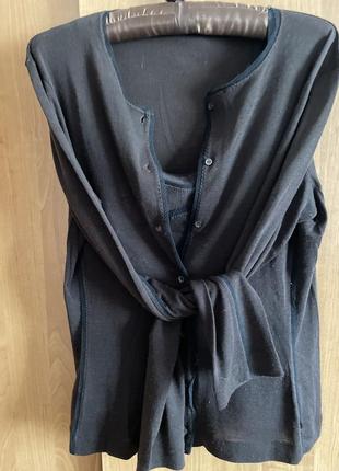 2ка кофточка и майка шерсть boss